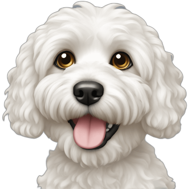 White cavapoo emoji