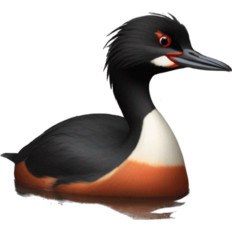 Black-necked grebe emoji