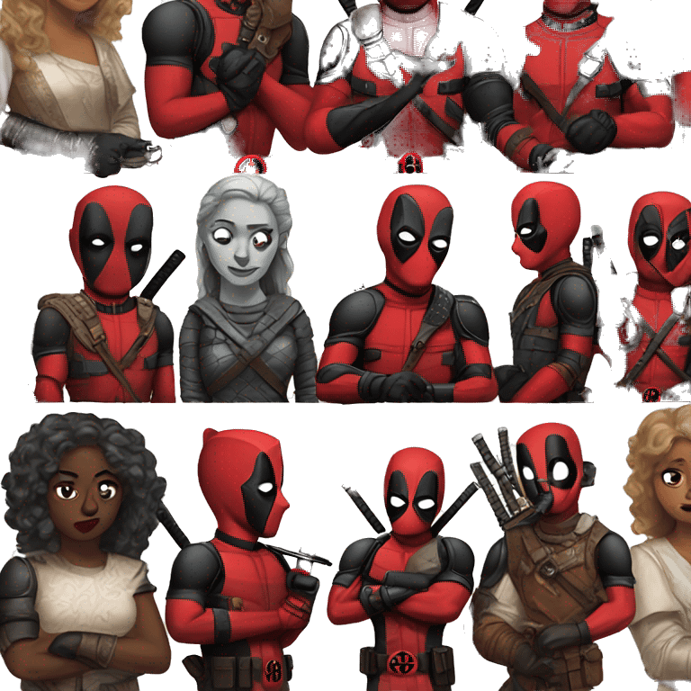 Deadpool game of thrones emoji