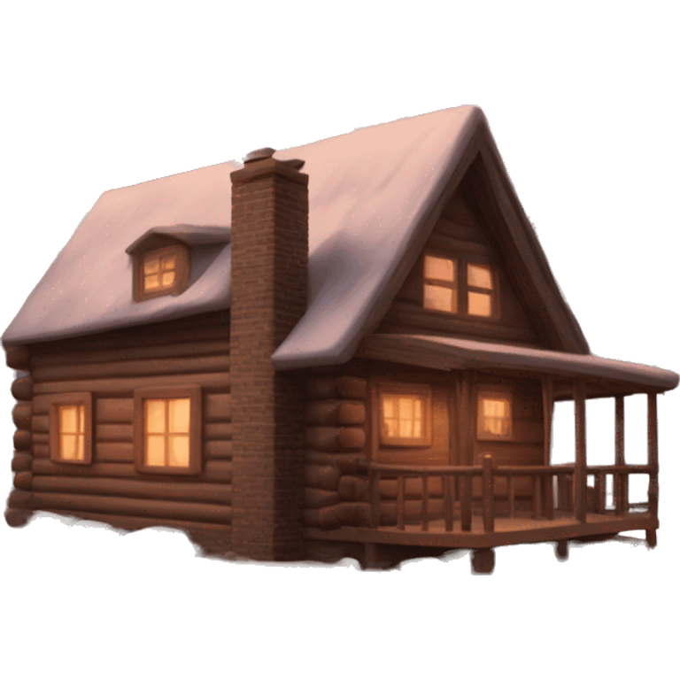 aesthetic cozy cabin in the woods emoji