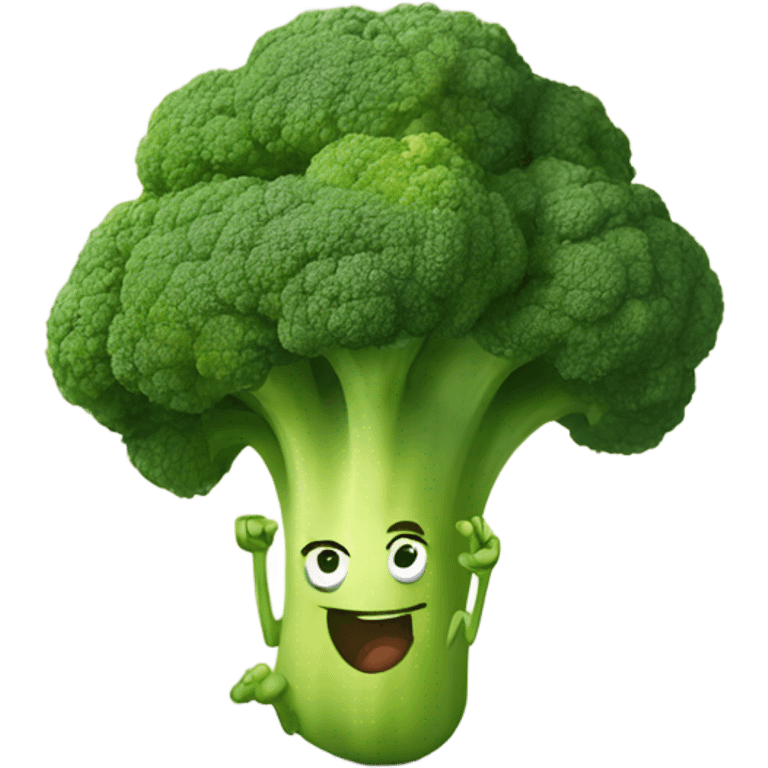 sprinting broccoli joyfully  emoji