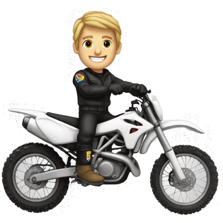 White guy dirt bike best friend  emoji