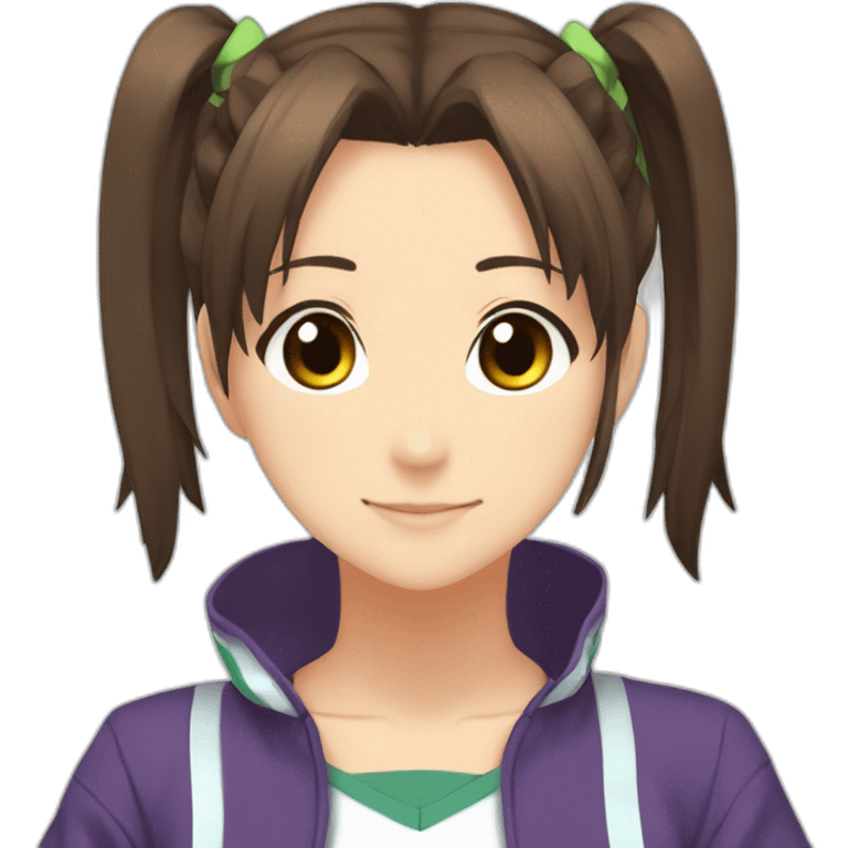 Haruhi Suzumiya with ponytails In sportswear emoji