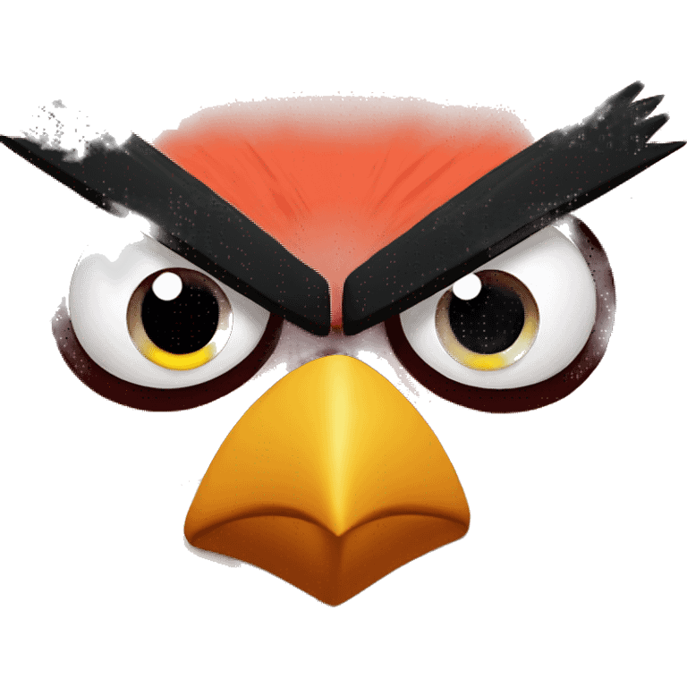 Angry bird emoji