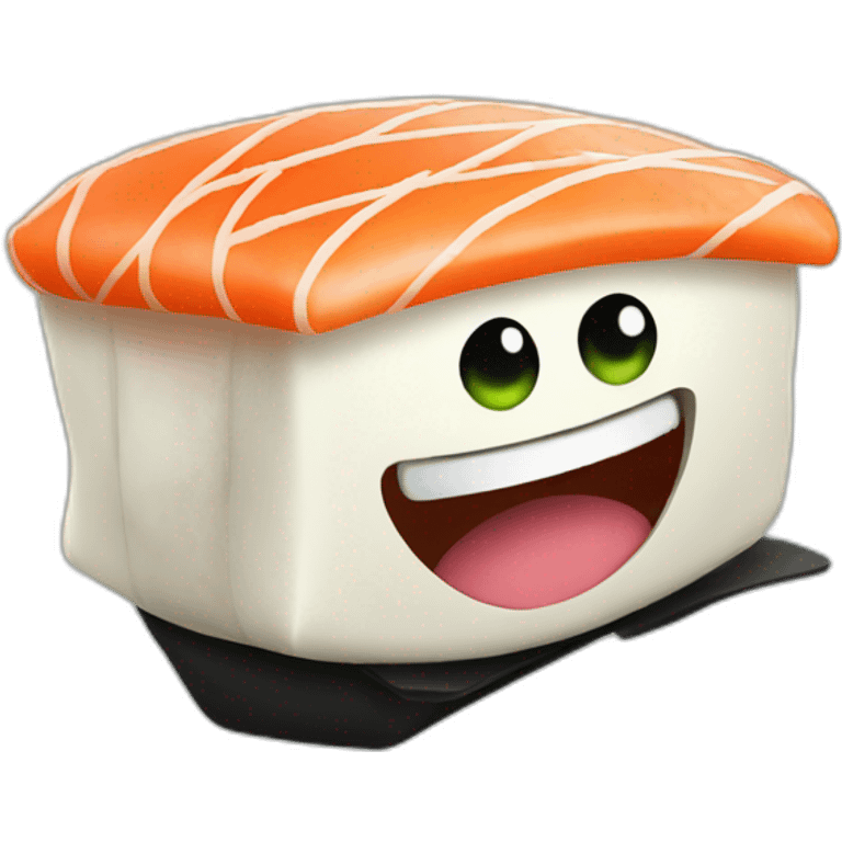 Dancing sushi emoji