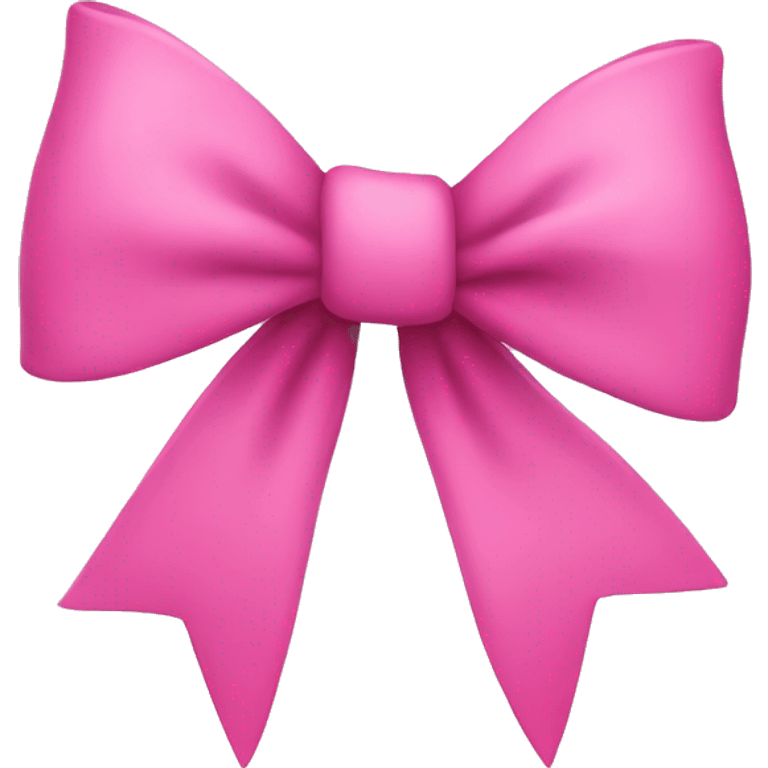 Pink smiling bow  emoji