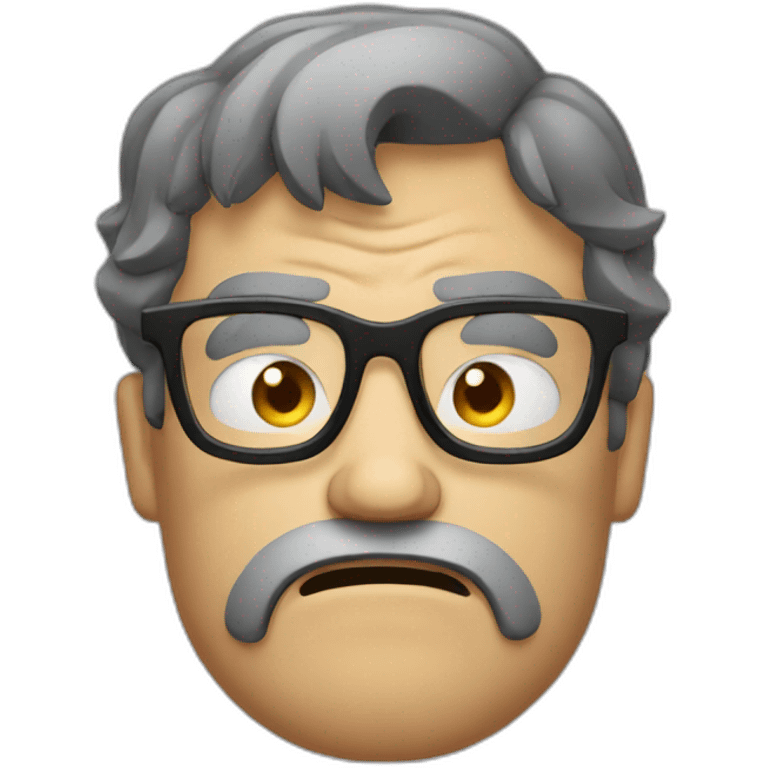 glasses angry man emoji