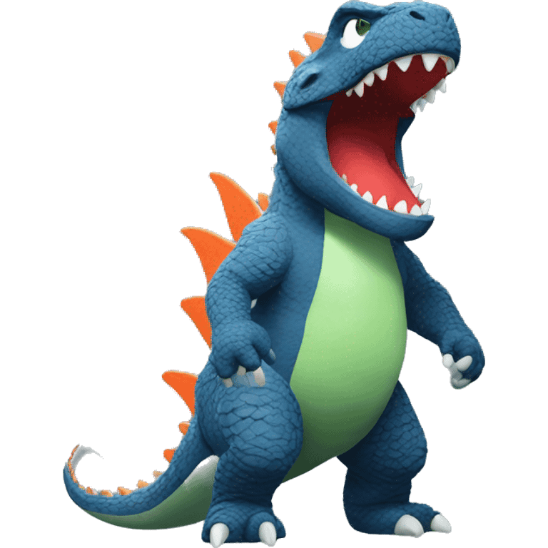 Godzilla As Yoshi emoji