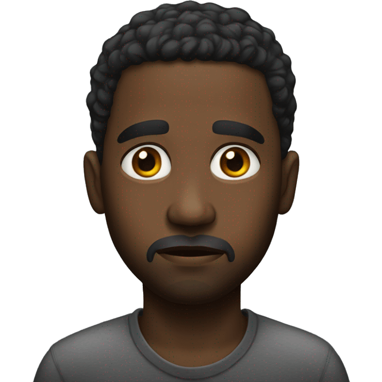 photorealistic sad black man emoji