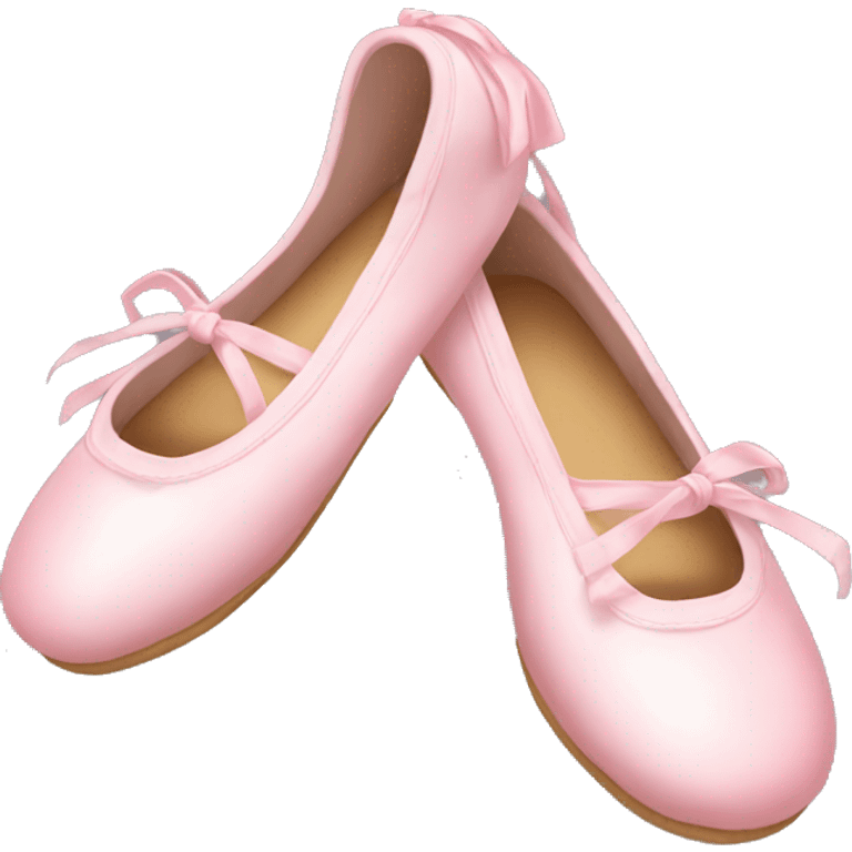 soft pink ballerina shoes emoji