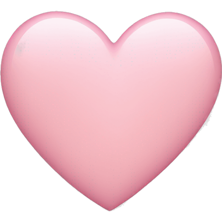 Light pink heart in iPhone style emoji