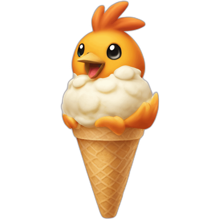 torchic ice cream emoji