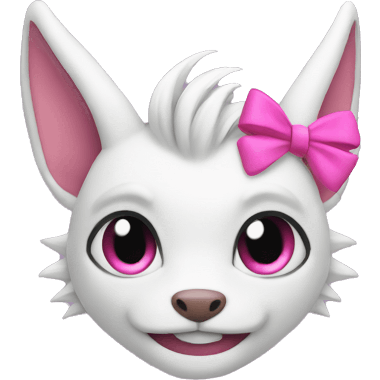 draco with a pink bow emoji