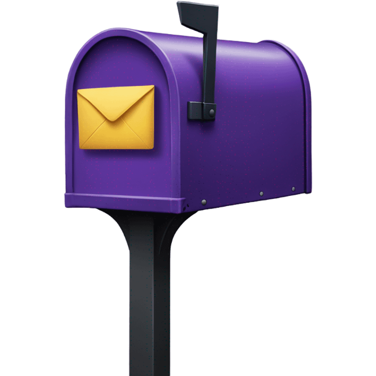 Dark Purple Mailbox emoji