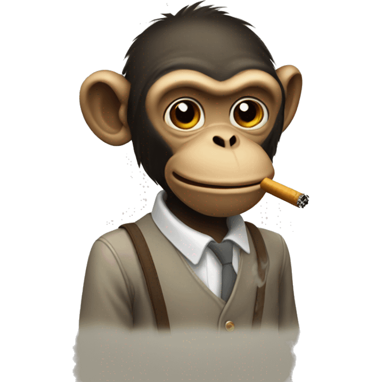 monkey blowing smoke emoji