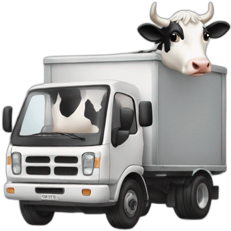 vache sur un camion emoji