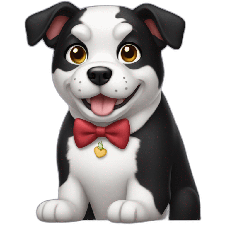 Tuxedo dog emoji