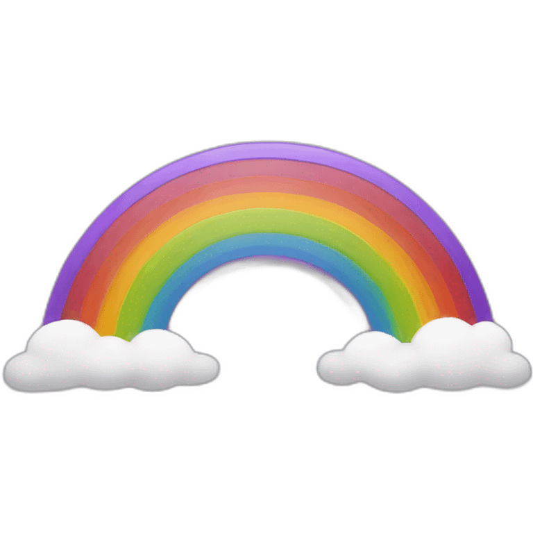 rainbow with 7 colors emoji