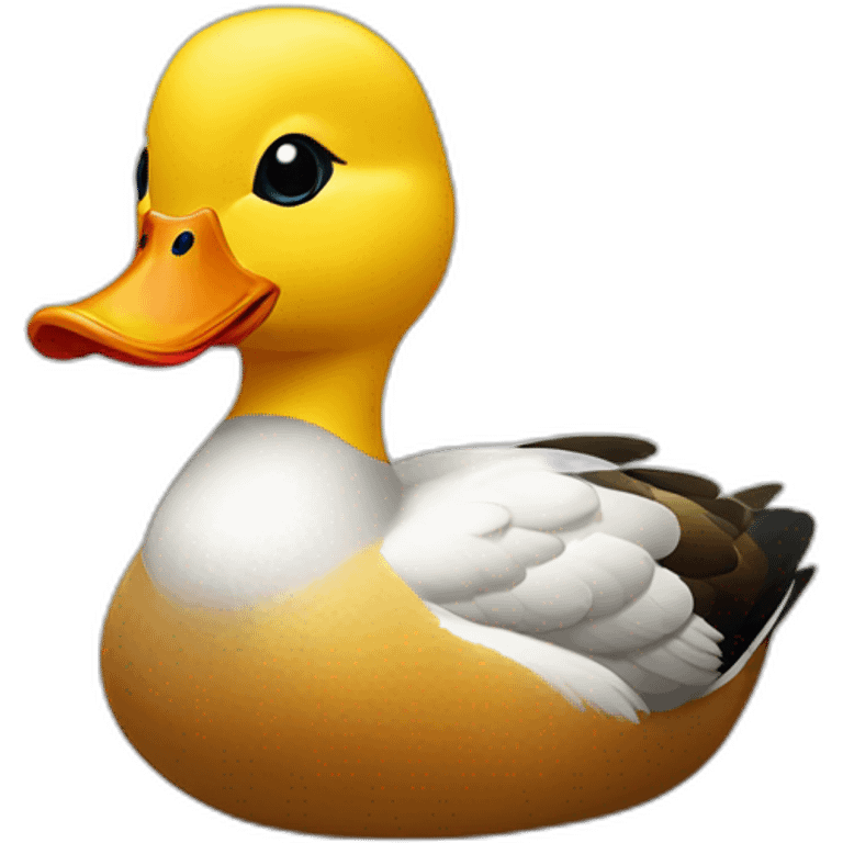 a duck emoji