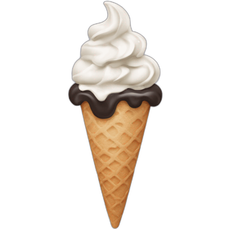 cookies and cream soft serve emoji