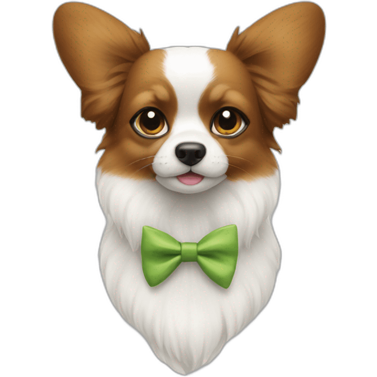 Noeud papillon blanc emoji