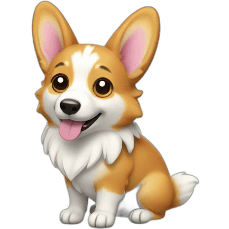 fairy corgi emoji