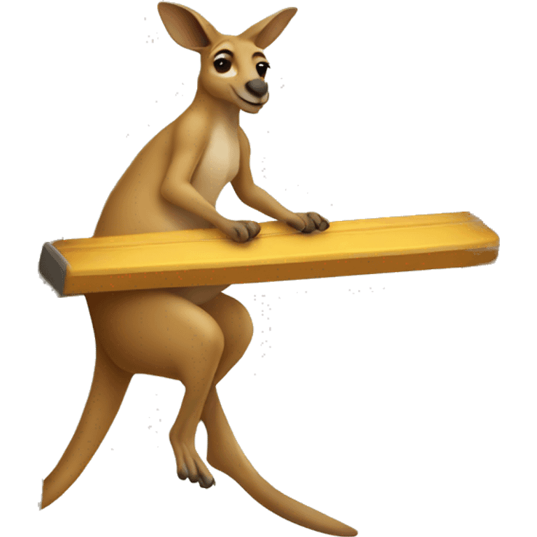 kangaroo on ladder emoji