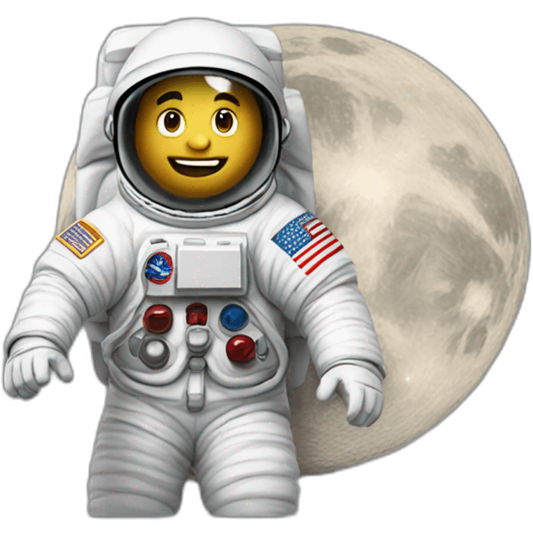 man on the moon emoji