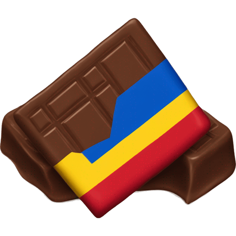 chocolate with romanian flag emoji