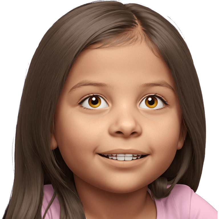 smiling girl with long hair emoji