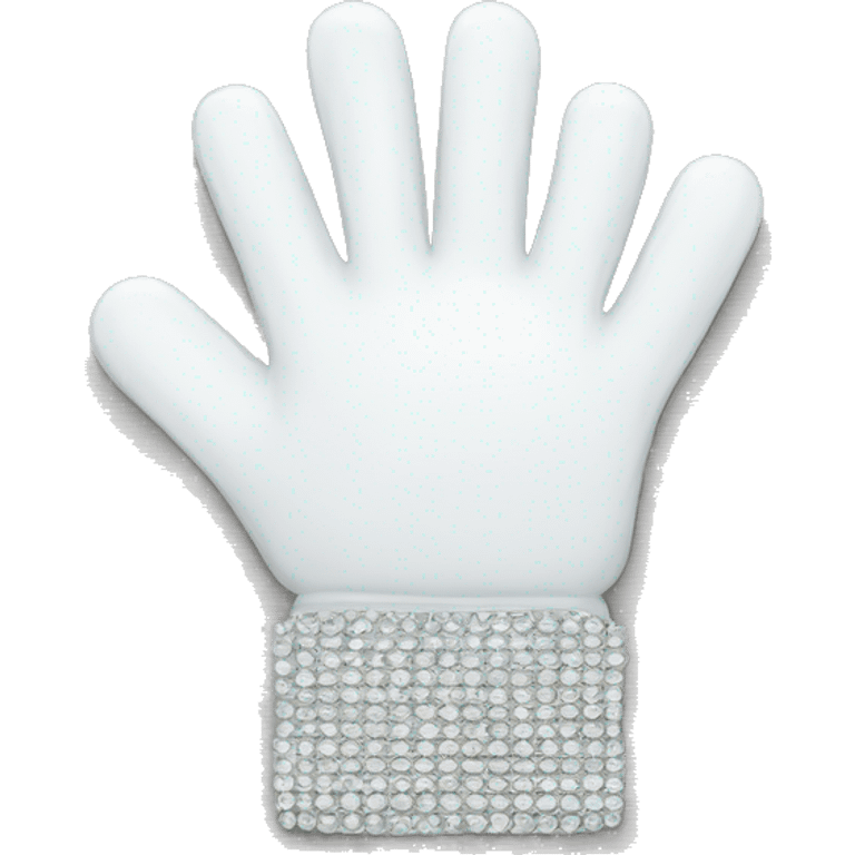 white rhinestone glove emoji