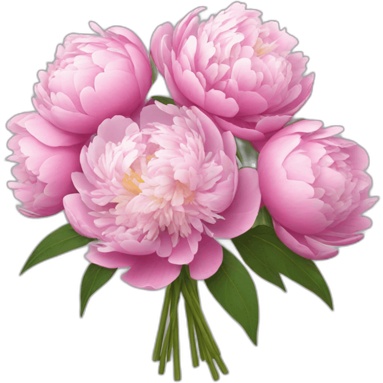 Bouquet of peonies  emoji