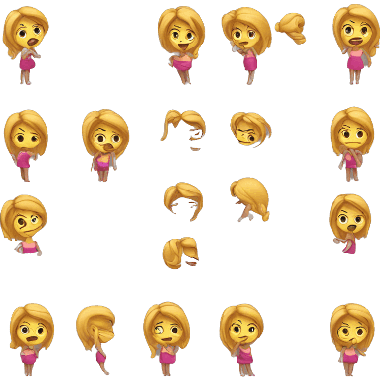 Mujer levantando pesas emoji