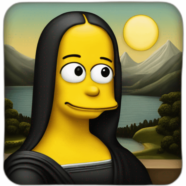 mona lisa simpson emoji