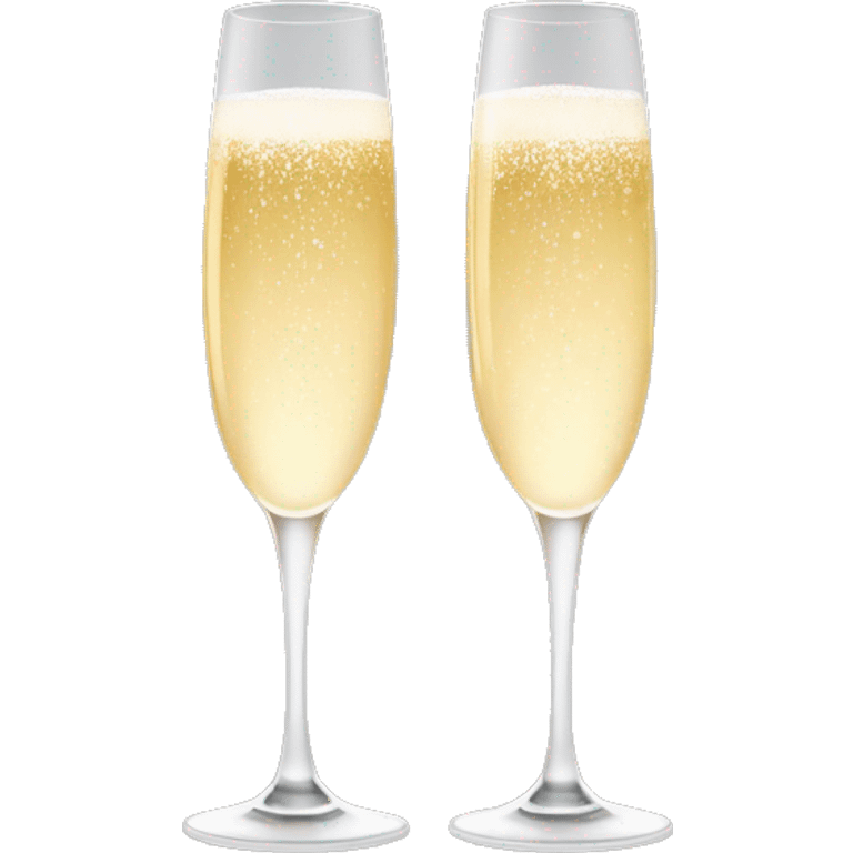 Two glasses champagne Christmas style  emoji