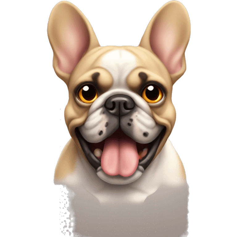 Angry french bulldog emoji