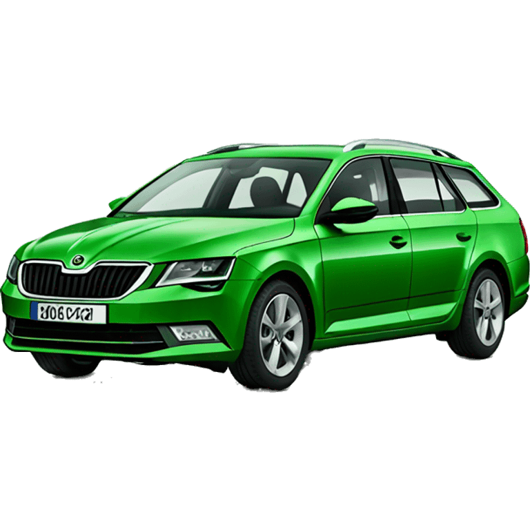 Green Skoda octavia emoji