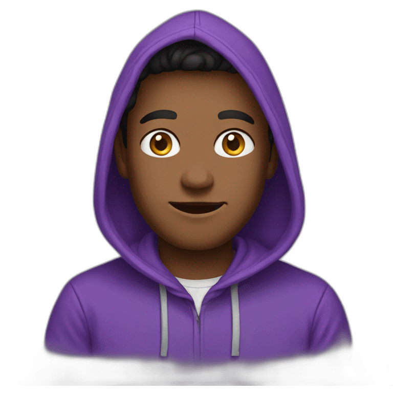 purple hoodie emoji