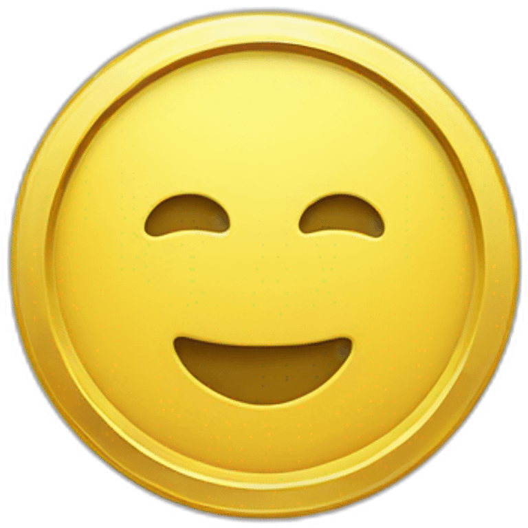 yellow blank coin emoji