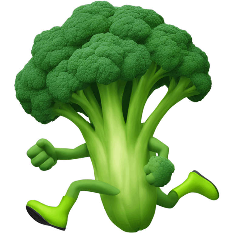 sprinting broccoli  emoji