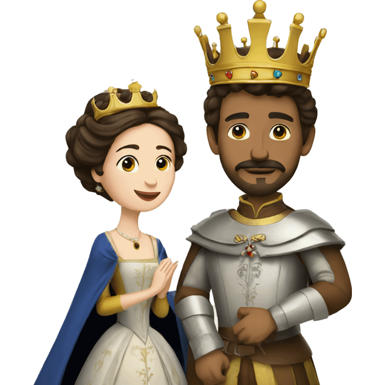 king ferdinand and queen isabella emoji