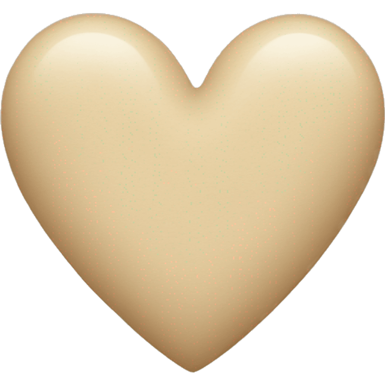 beige heart emoji