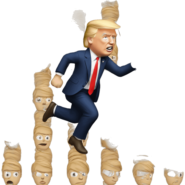 donald trump running  emoji