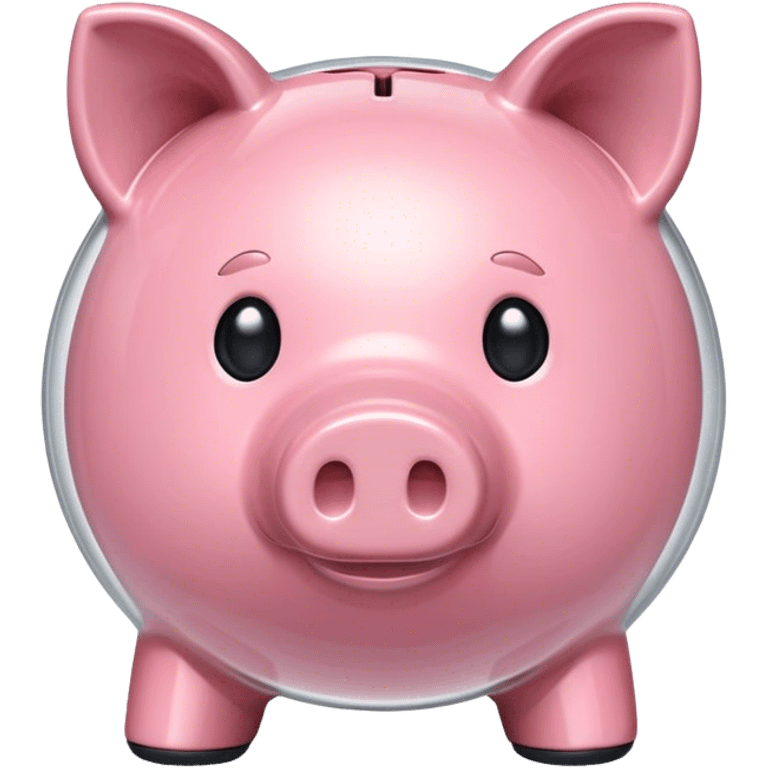 Transparent piggy bank emoji