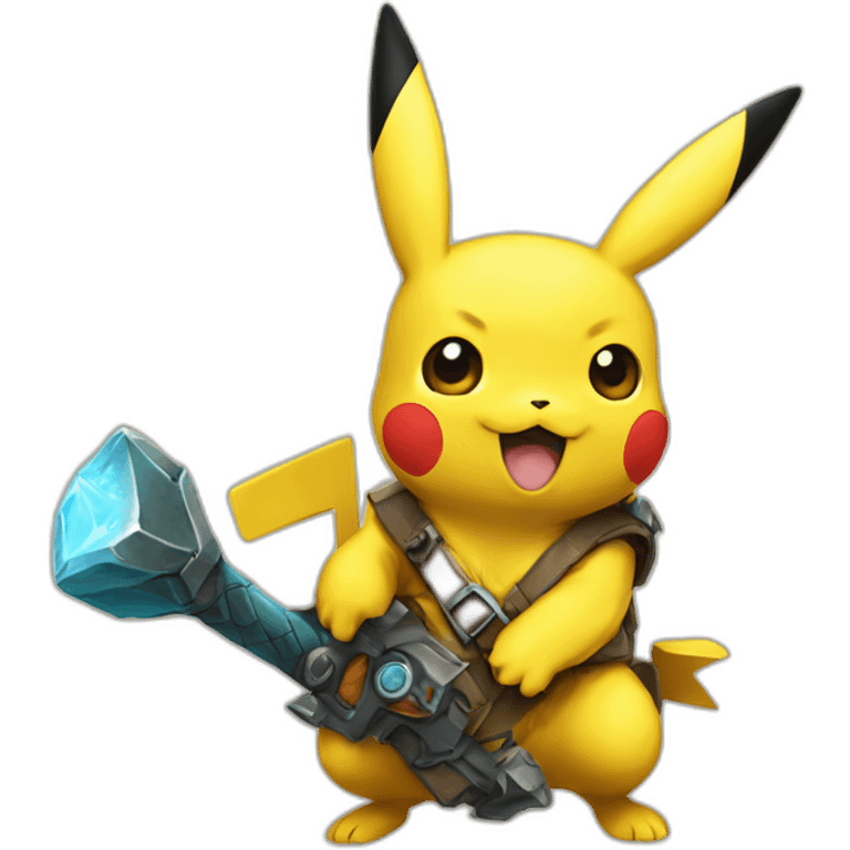 pikachu with rpg emoji