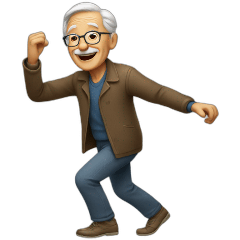 old man dancing emoji