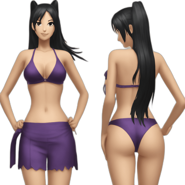 nico robin full body pawg micro bikini only back focus emoji