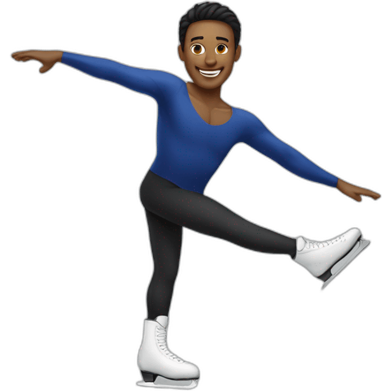 Figure skater man emoji