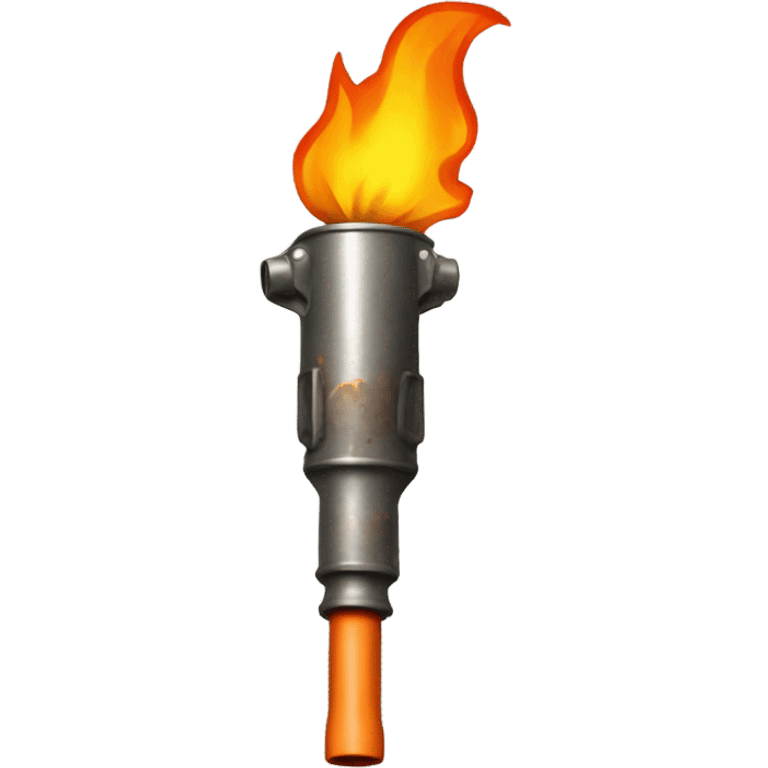 flame thrower  top view emoji