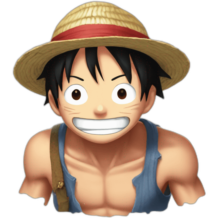 Luffy gum gum emoji